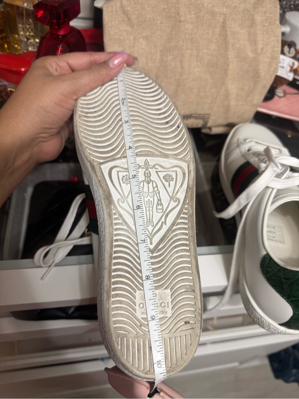 Gucci White Ace Sneakers - Picture 6 of 7